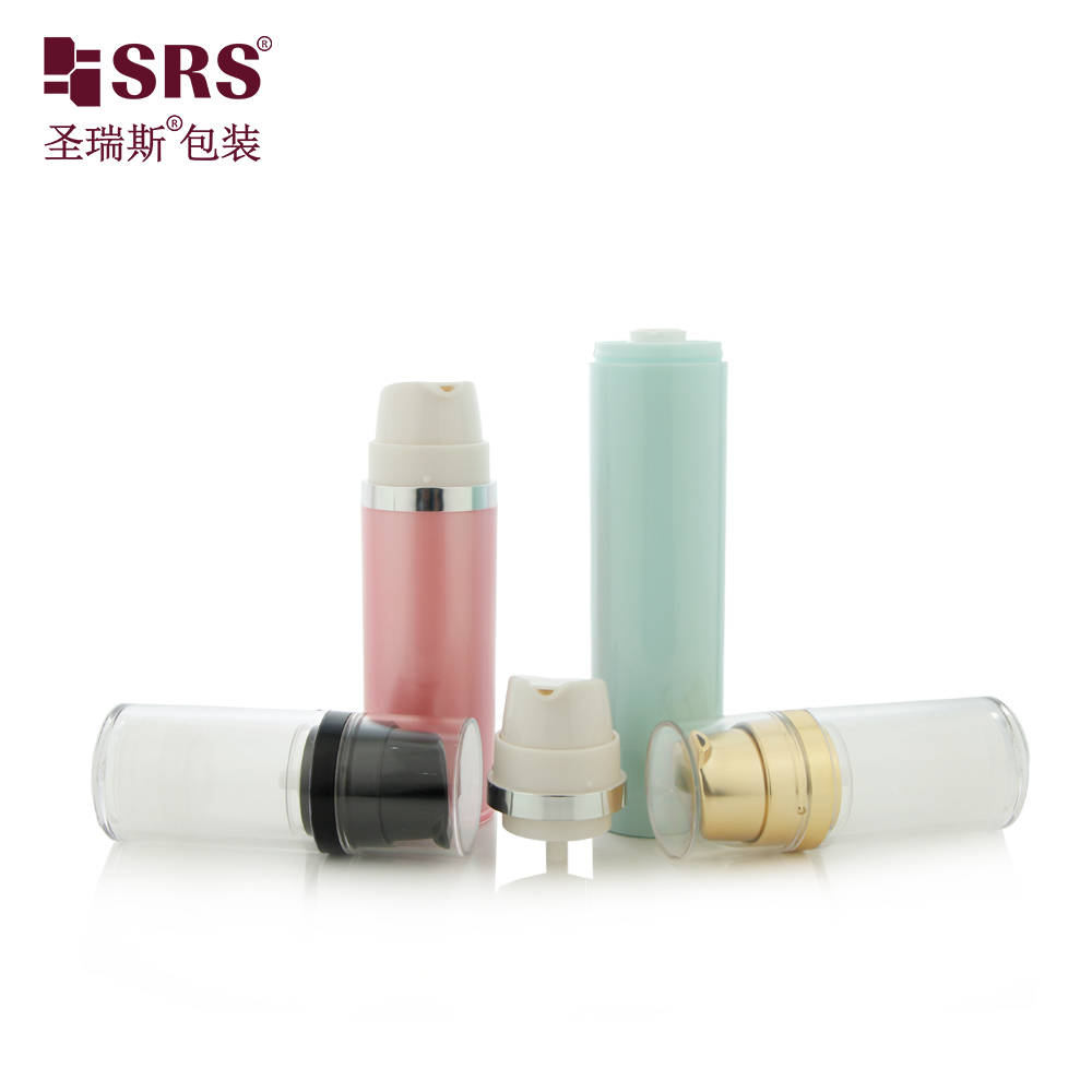 Factory Wholesale All Plastic 15ml 30ml 50ml Airless Pump Bottles AS Airless Bottle