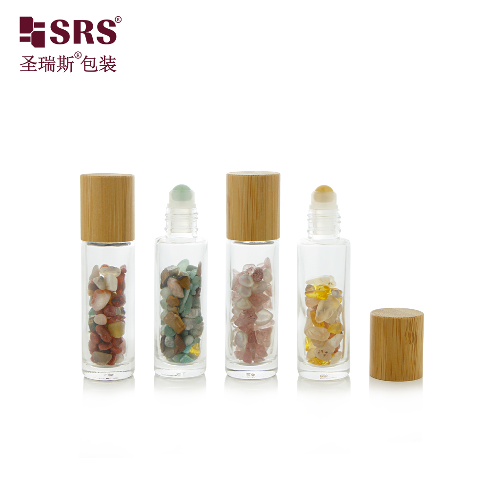 Glass Essential Oil Roll on Applicator Molded Glass Roller Bottle for Skincare