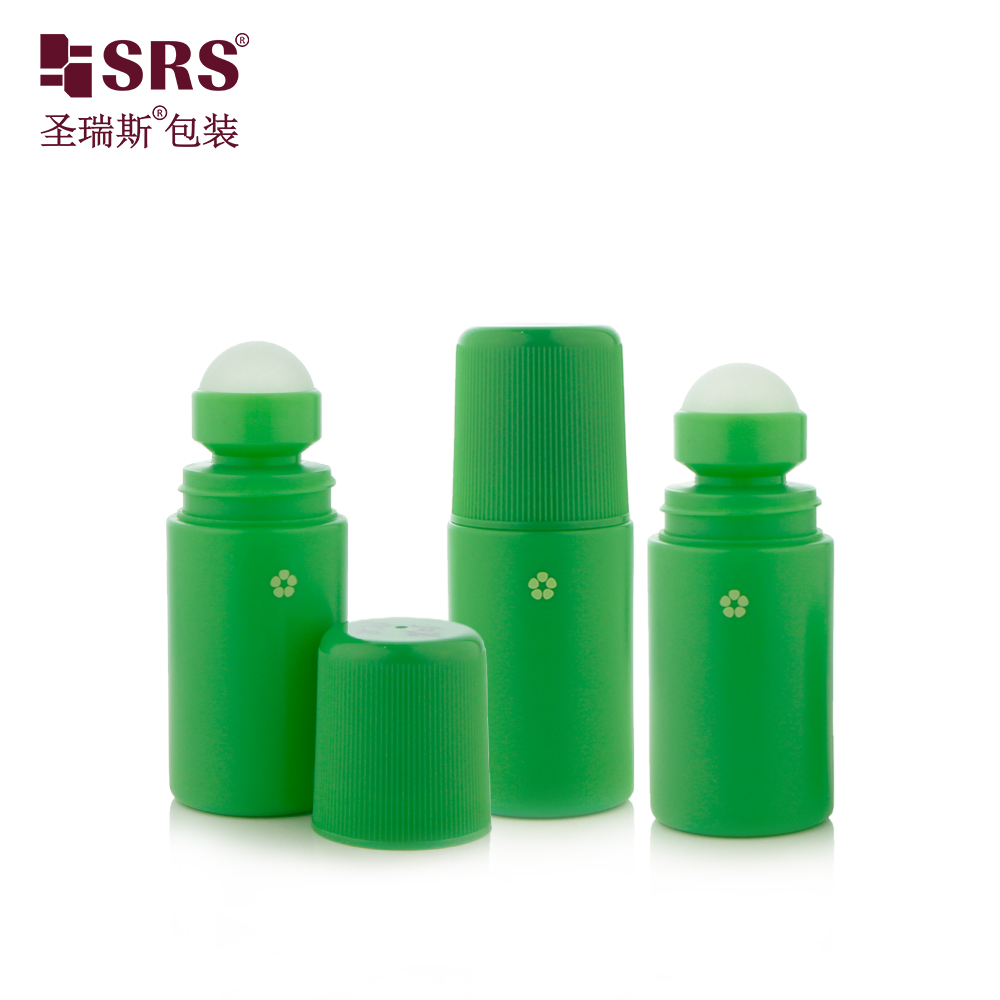 High Quality No Leakage 60ml PP Plastic Roll On Bottle Pain Relief Roller Bottle With Plastic Roller Ball