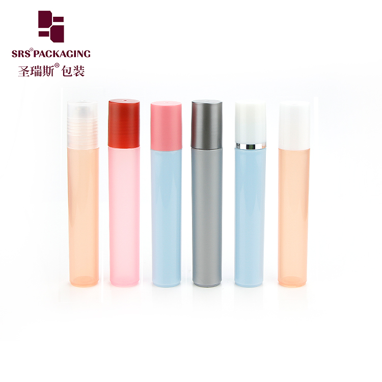 Hot Sale 15ml PCR Material Recycled Plastic Cosmetic Packaging Roll On Bottle