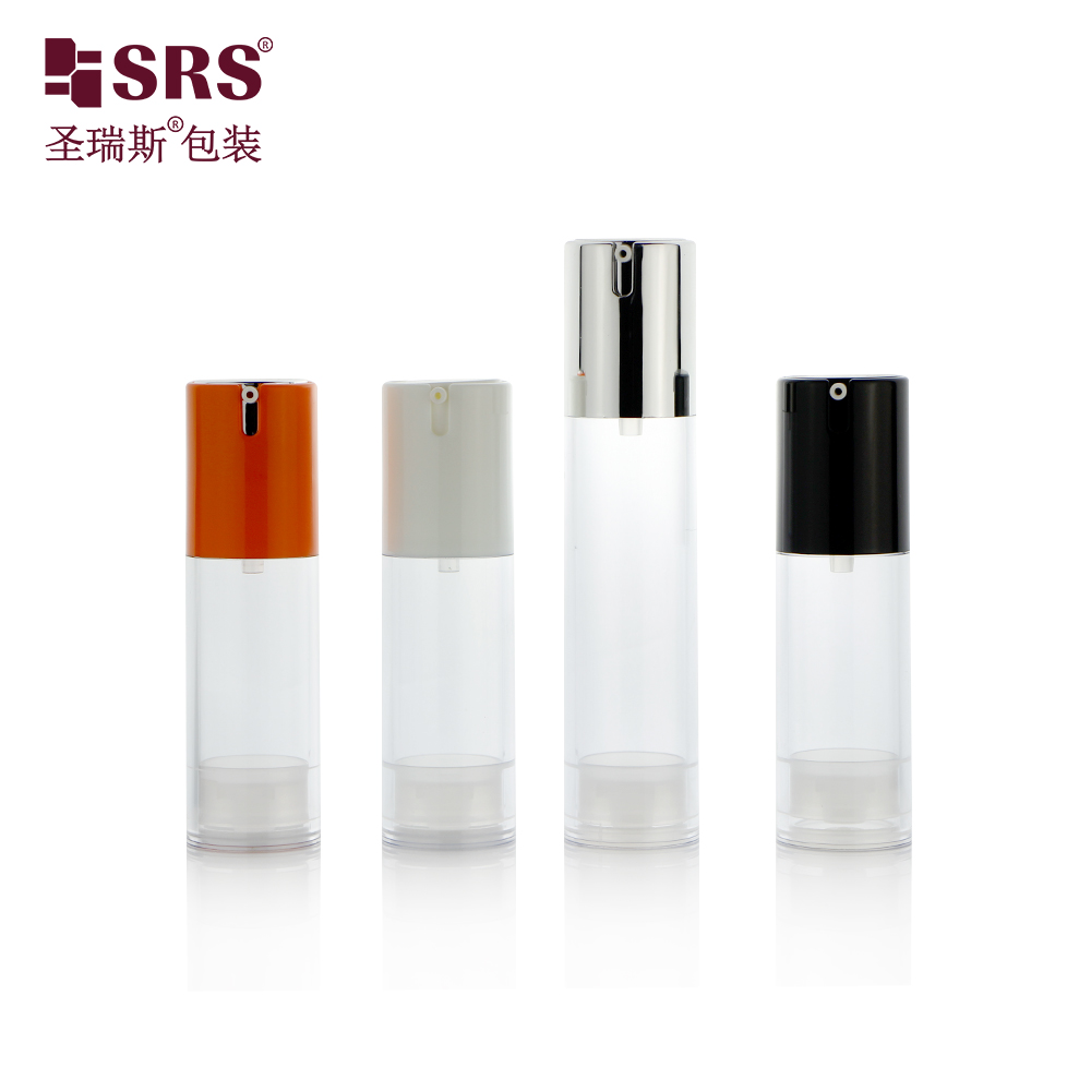 Hot Sale Refillable 50ml 30ml 15ml ECO Friendly Plastic Serum Lotion Airless Pump Bottle Luxury For Skincare