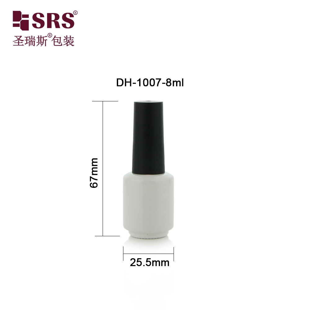 Hot sale glass set makeup empty packaging 8ml bottles for nail polish