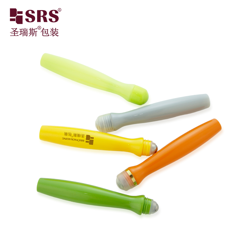 Injection Blowing Glossy Waist Shape PETG Plastic Sample 15ml Roll on Bottle