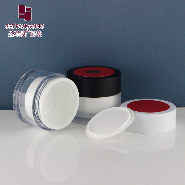 J0210A NEW FASHION Empty Skincare Double Wall Cosmetic Face Cream Packaging Jar 50G