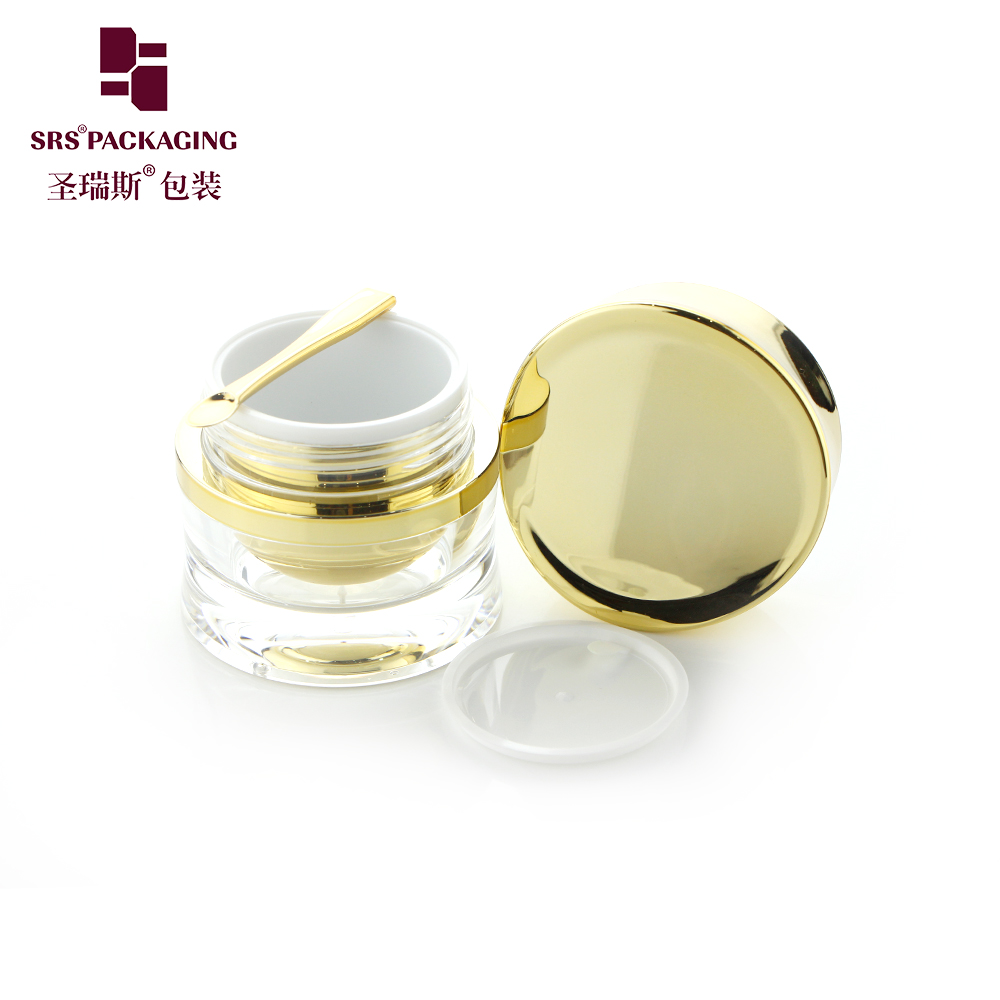 J094 Customized 30ml 50ml luxury jars with lids acrylic plastic face cream skin care beauty empty cosmetic