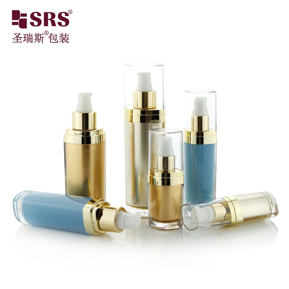 L103 15ML 30ML 50ML Eye Shape Custom Gold Acrylic Cream Cosmetic Bottle