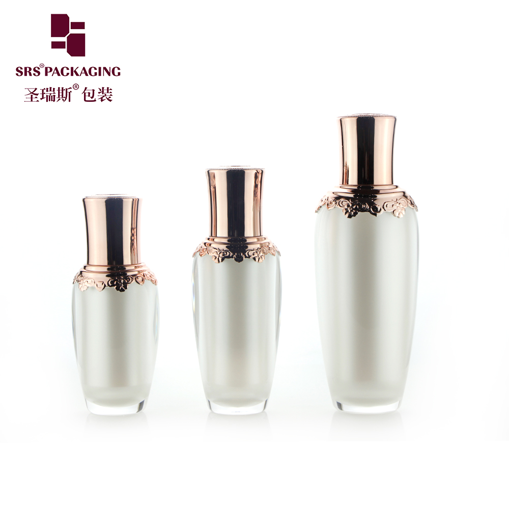 L202 SRS Packaging 30ML 60ML 100ML 120ML Acrylic Lotion Bottle Eye Shape Skin Care Empty Bottle