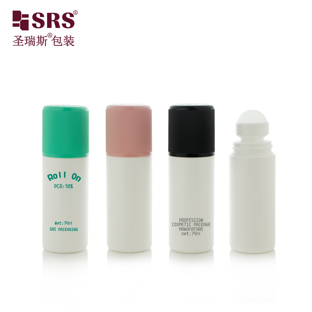 Leak-proof Pain Relief Deodorant 75ml PP Roll-on Bottle with Child Resistant Cap