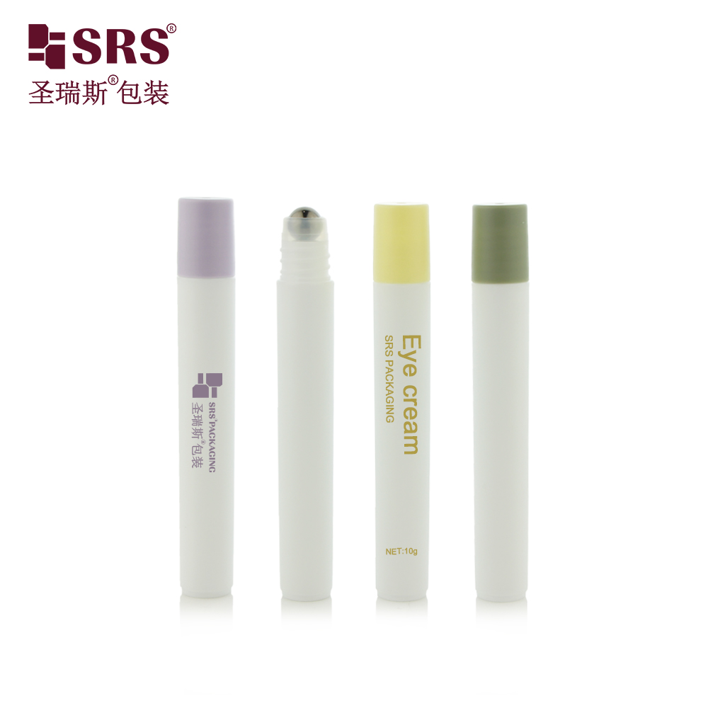 Long and Thin 10ml Small Plastic Perfume PP Underarm Roller Ball Mini Roll on Bottle