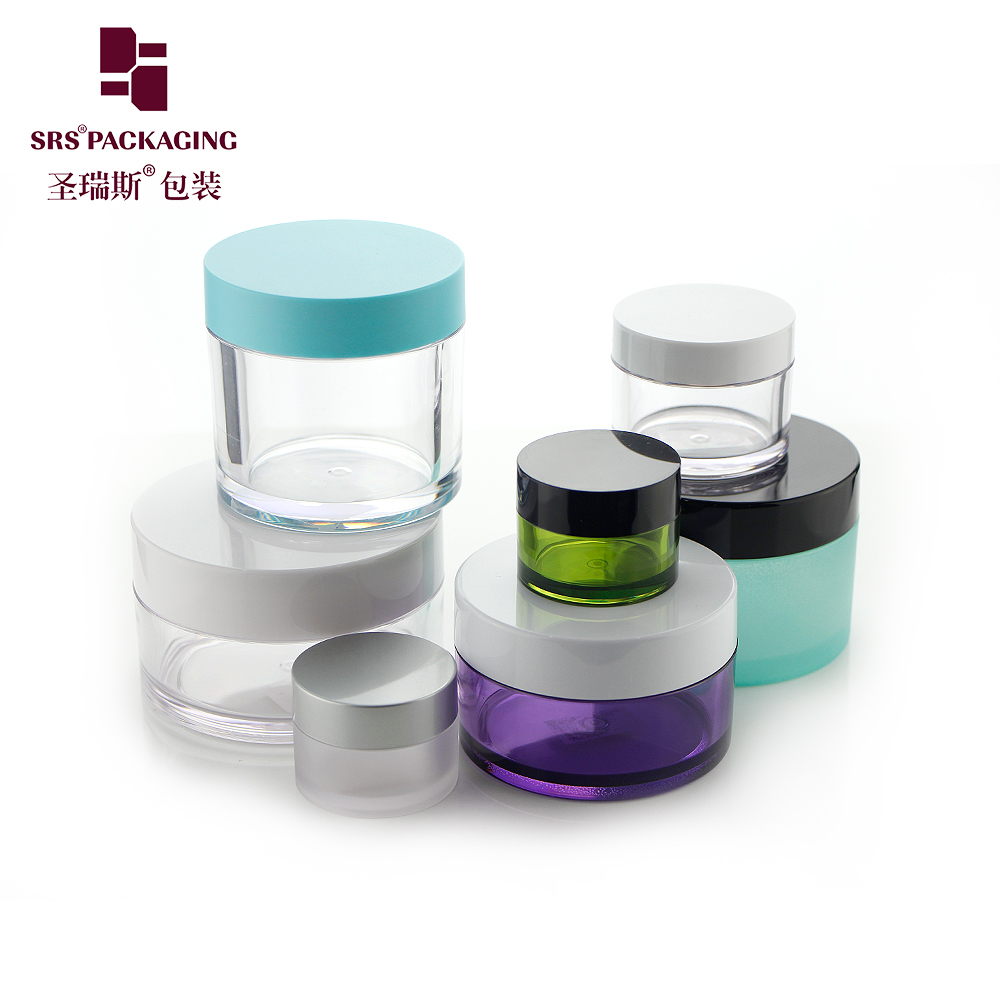 Luxury Custom Color Thick Wall Body Cream PETG Cosmetic Jar