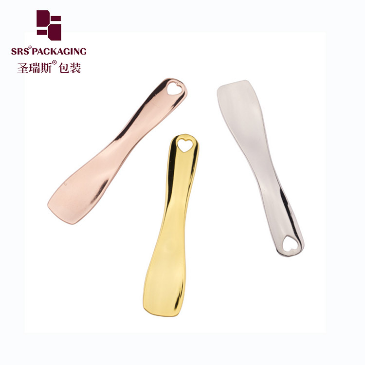 Make up metal cosmetic spoon popular gold silver and rose gold skin care massage beauty tools