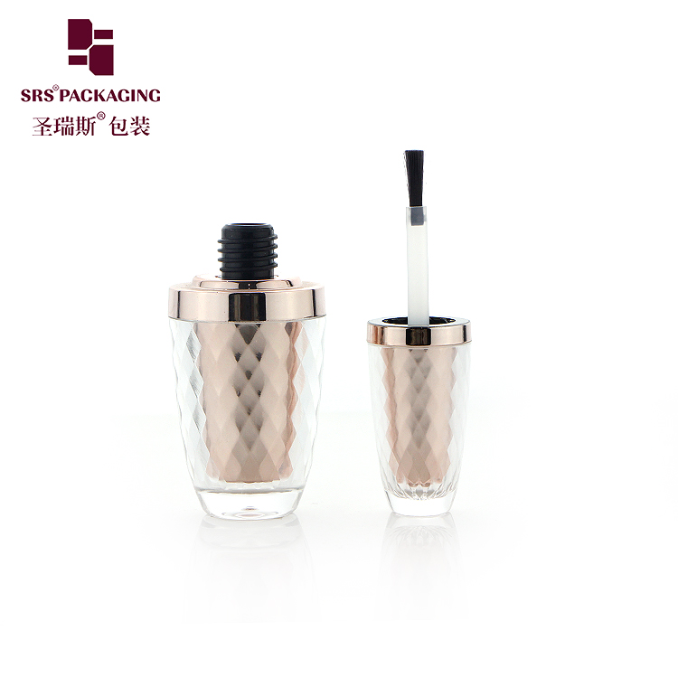 NP003 High Quality Unique Shape 8ML Empty Acrylic Liquid Nail Polish Bottles