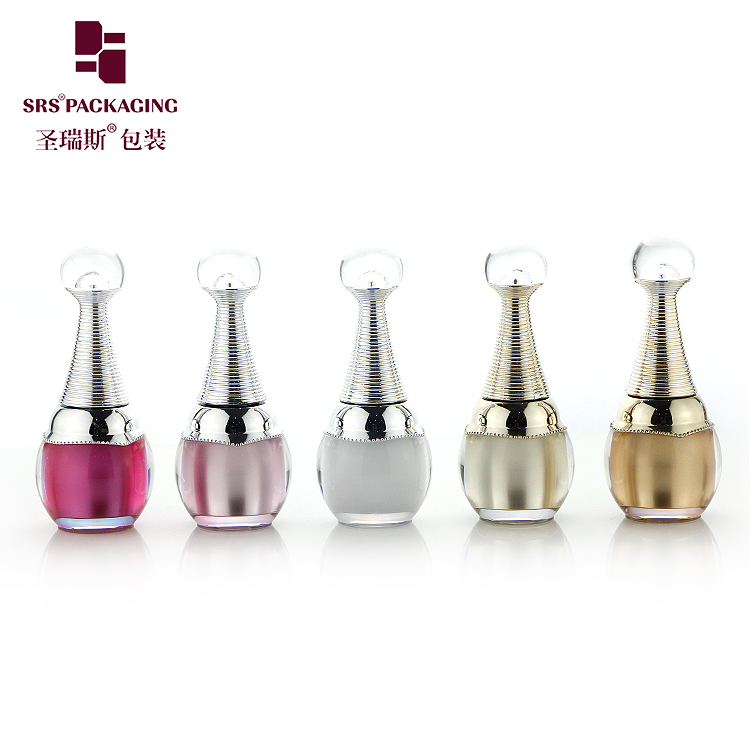 NP007 Empty cosmetic container luxury nail bottle for uv gel 8ml 10ml 12ml luxury container