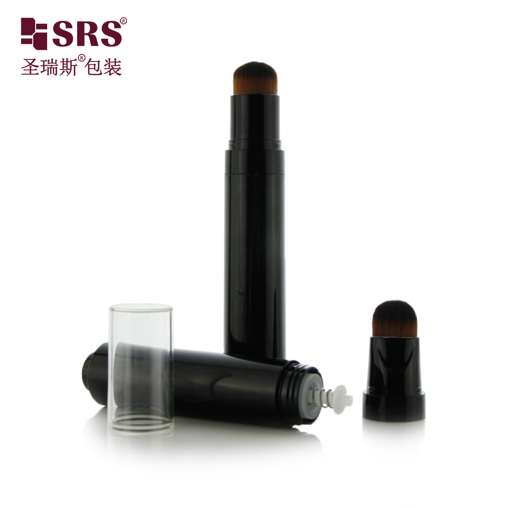 New Design Empty Luxury Airless Pump Bottle 10 ml 15 ml Liquid Foundation Bottle With Brush