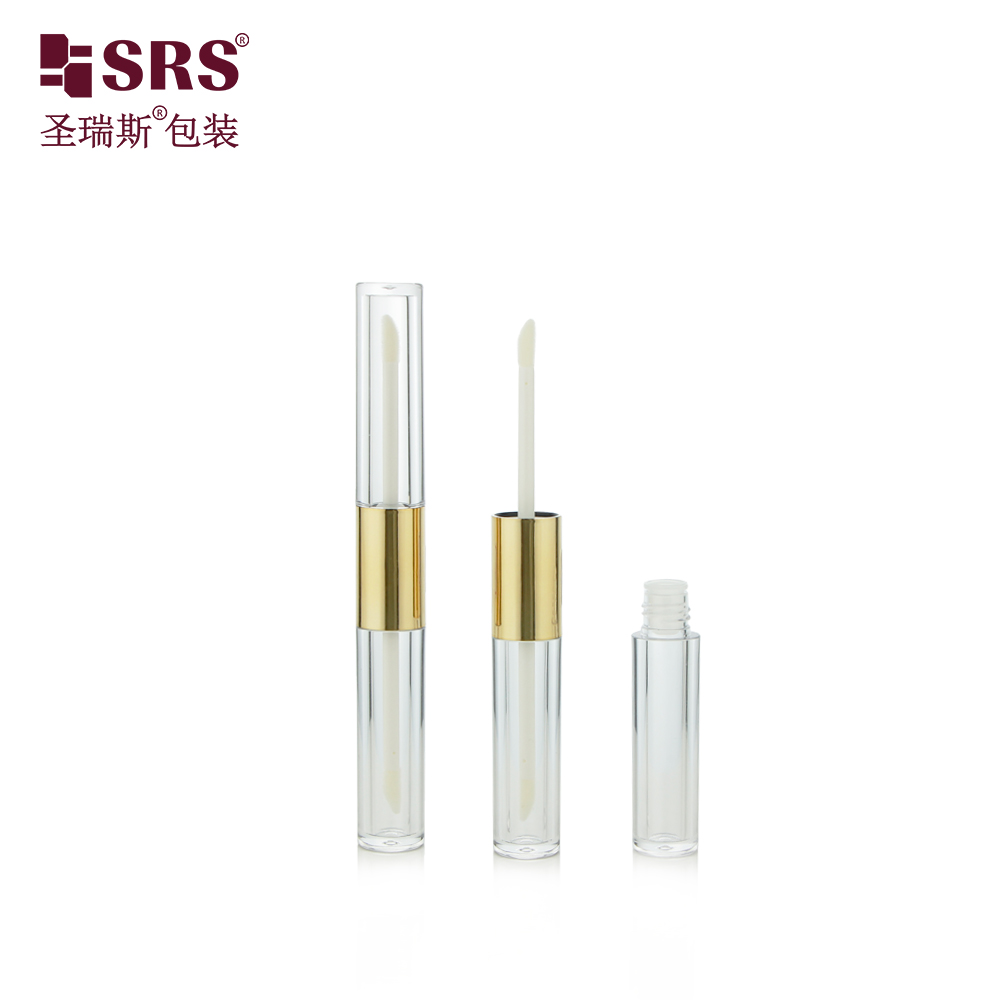 New Product Luxury Lip Gloss Tubes Custom Empty Clear Lipgloss Tube Double-ended Lip Gloss Tube