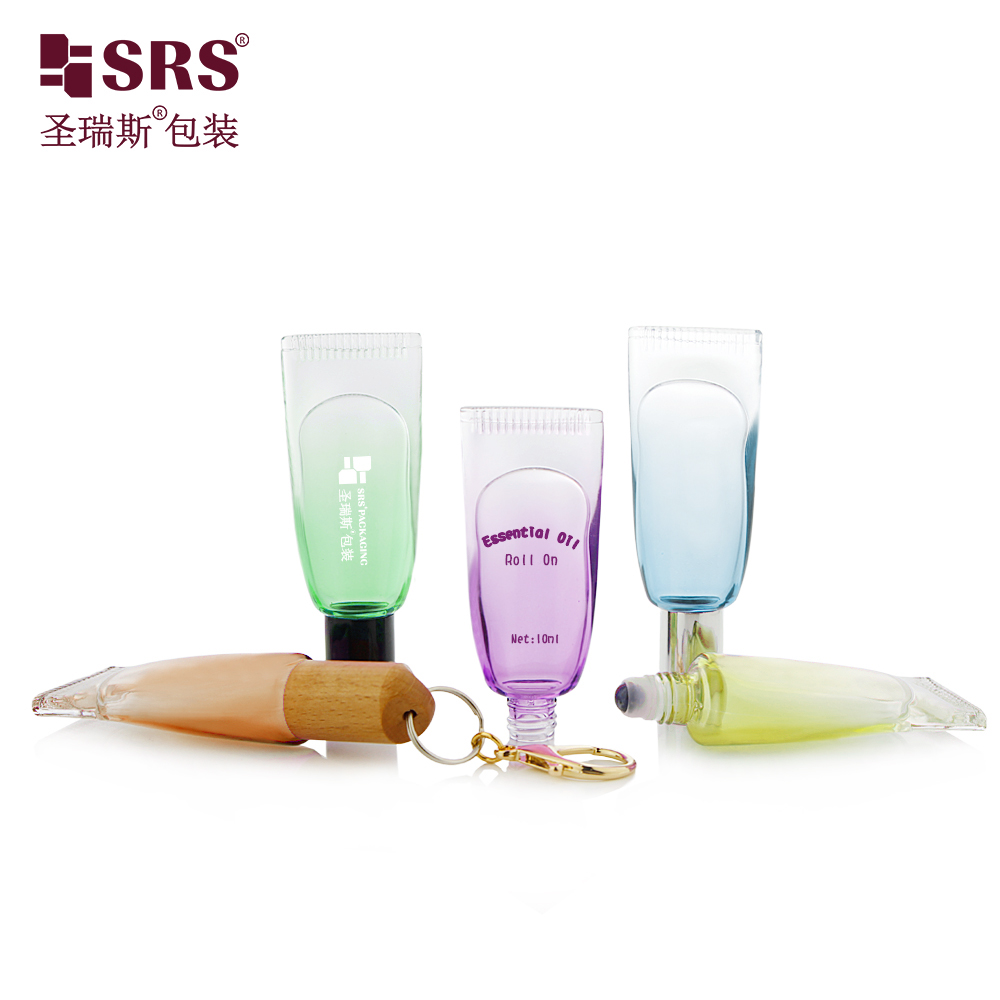 New Purple Factory Wholesale Travel Portable Empty Glass Roller Tube with Hook