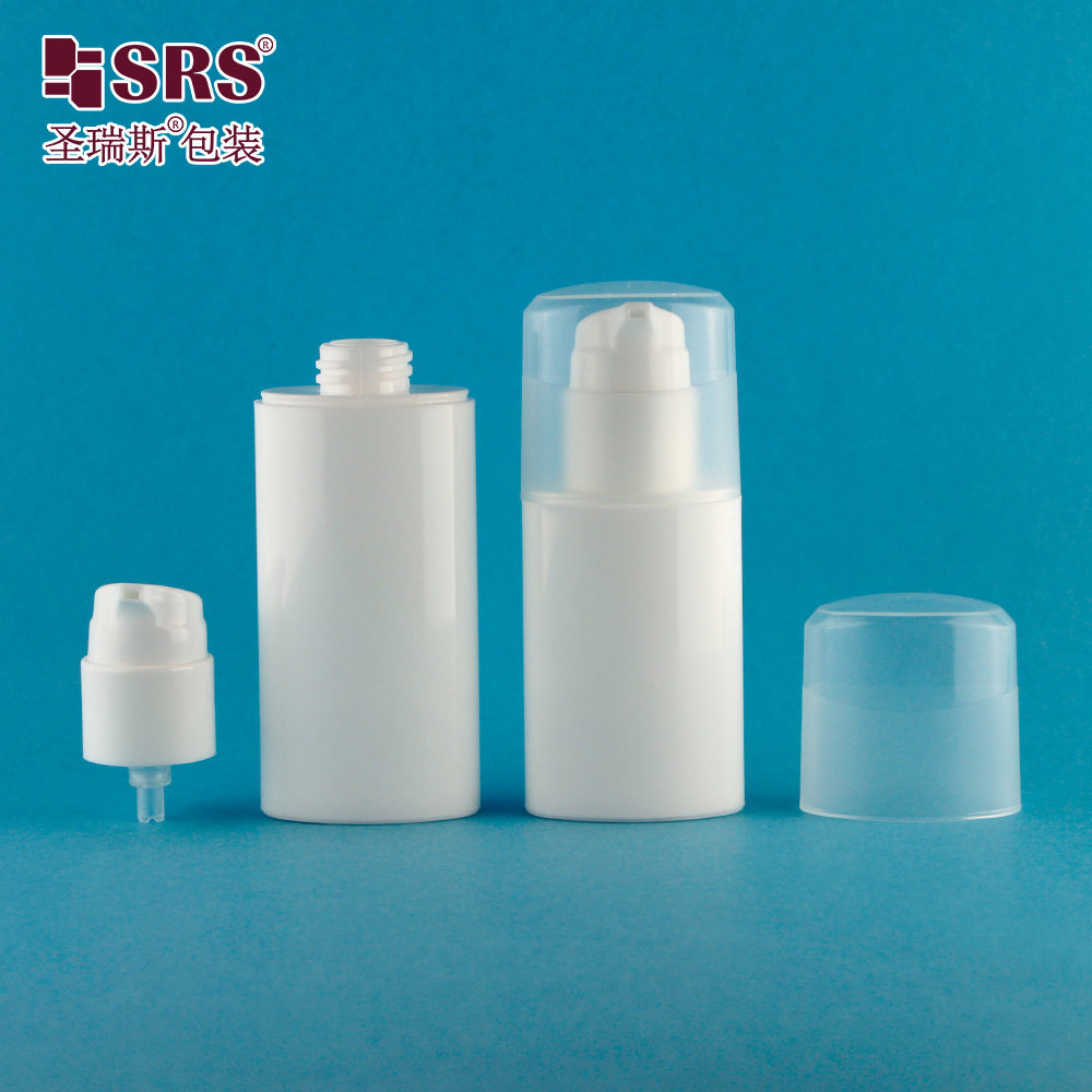 PP PCR Oval Shape 35ml 50ml low price airless pump bottle 30ml Lotion Pump Bottle