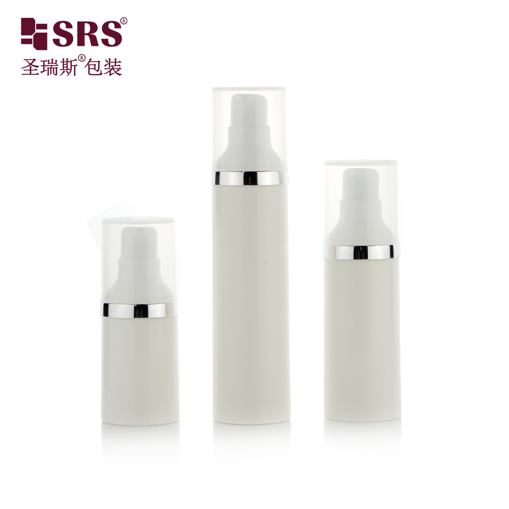 PP plastic custom 15ml 30ml 50ml makeup products airless bottle for serum