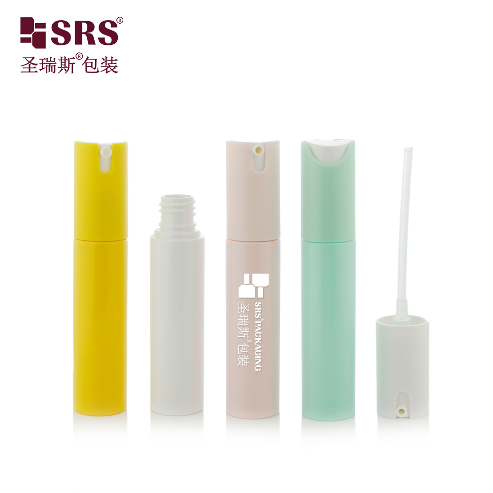 Perfume Yellow Spray Bottle 30ml PET Plastic Bottle Airless Bottle With Lotion Pump Or Sprayer Pump