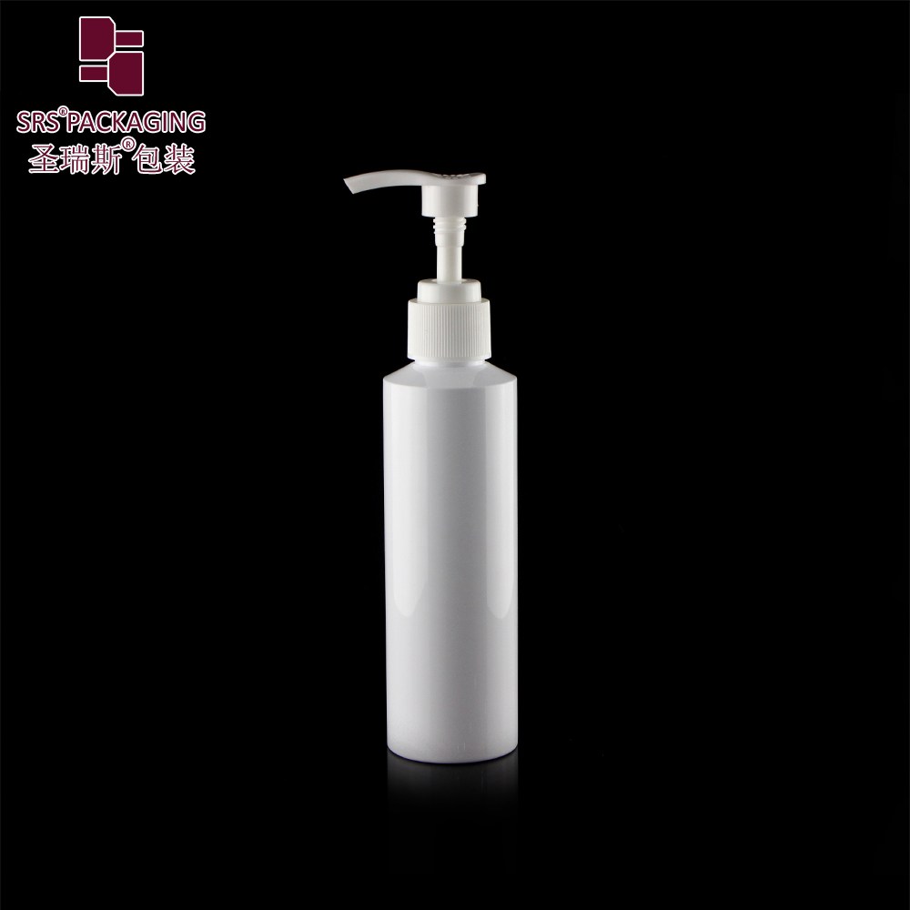 Popular white cosmetic PET  bottle spray 150ml skin care toner travel pump container made of recycled material