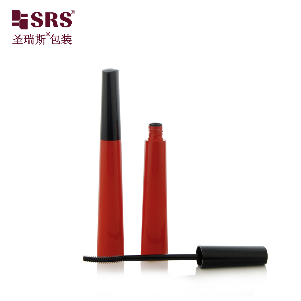 12ml Mascara Packaging False Eyelash Red Bottle Mascara Tube for Private Labe