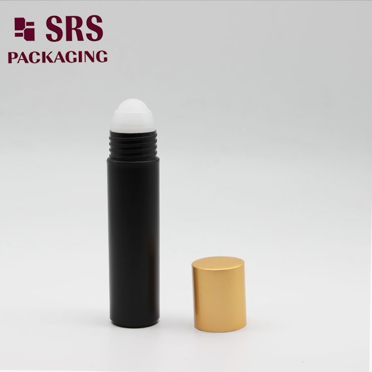 SRS Injection Black Plastic Hair Serum Massage 30ml Roller Bottle