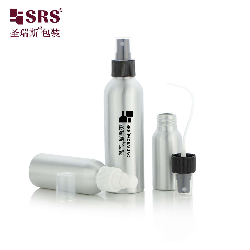 SRS New Luxury Wholesale Empty Aluminum Water Bottles Aluminum Bottle Sray bottle