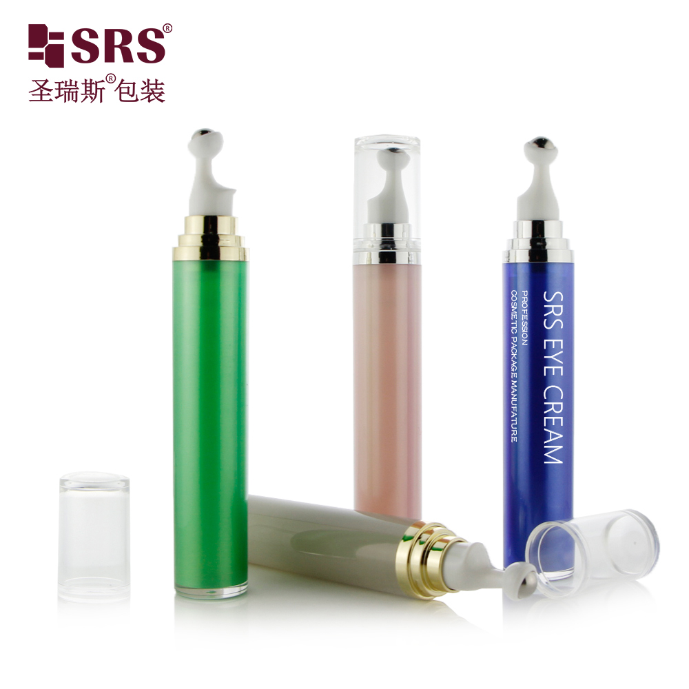 SRS PACKAGING Acrylic Empty Cosmetic Serum Roll On Eye Cream Bottle
