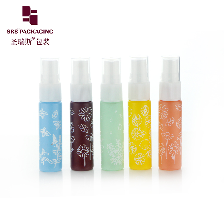 SRS Packaging Free Sample Customized Refillable Empty Small 10ML Cosmetic Glass Perfume Spray Bottle