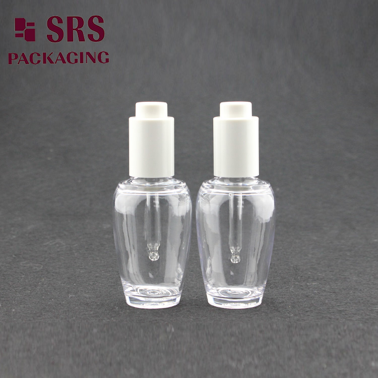 SRS beautifui luxury cosmetic 60ml pet dropper bottle with dropper cap				
