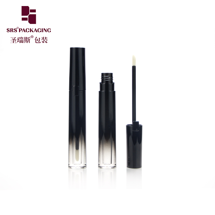 SRS new arrival high quality competitive price 2ml round shape gradient black lipgloss tube