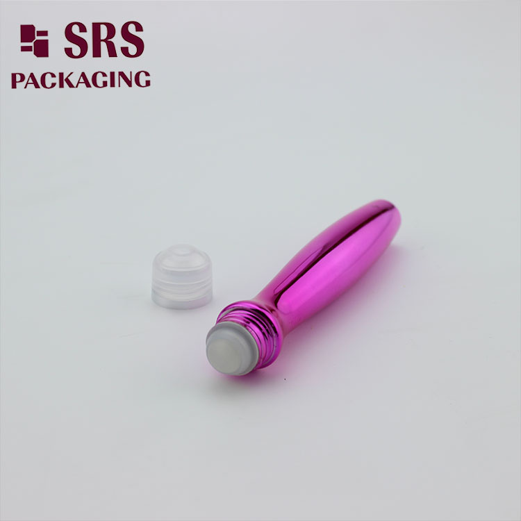 SRS8447 plastic special shape 15ml eye serum bottle roll on