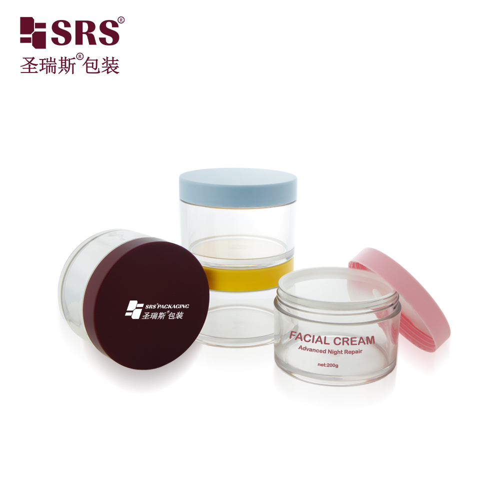 Single Wall 15g 30g 50g 80g 100g 150g 200g 250g 300g PET Jar for Skincare Serum Cream