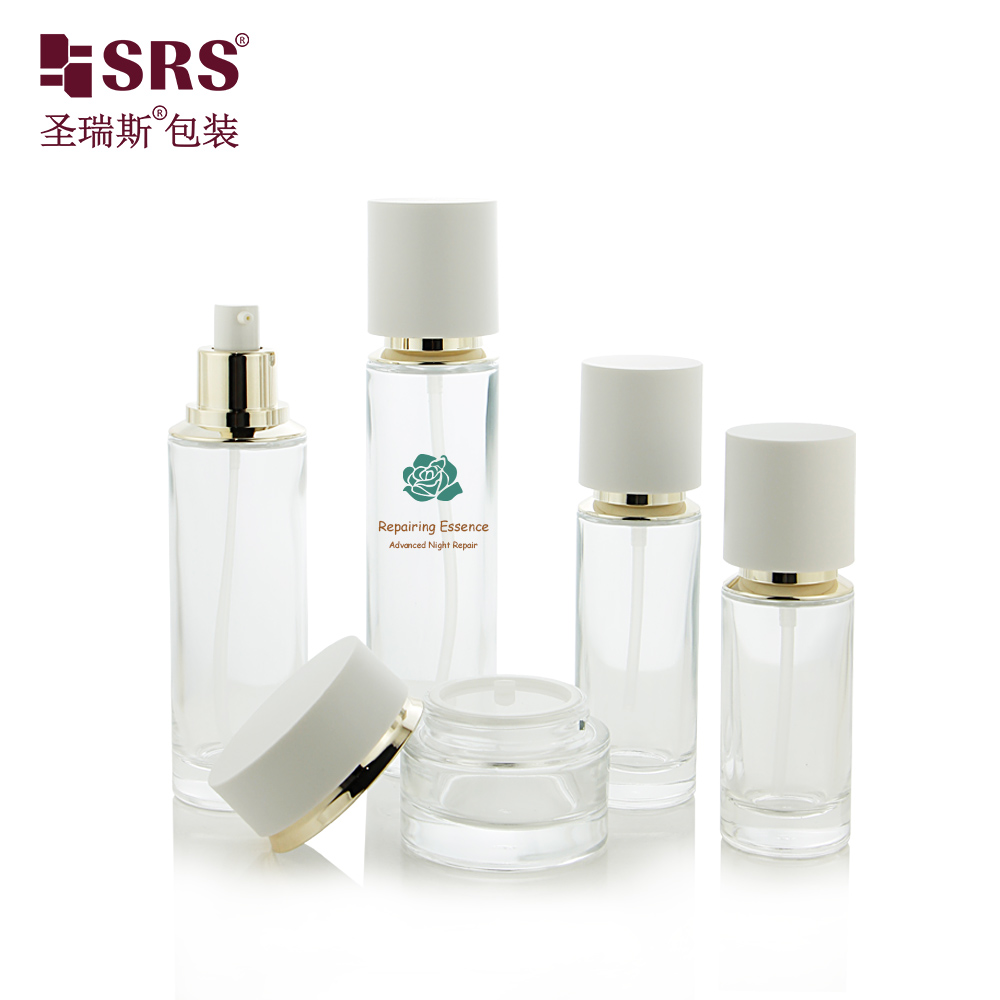 Skincare Product Cream Lotion Cosmetic Container Glass Essential Oil Serum Hair Oil Bottle