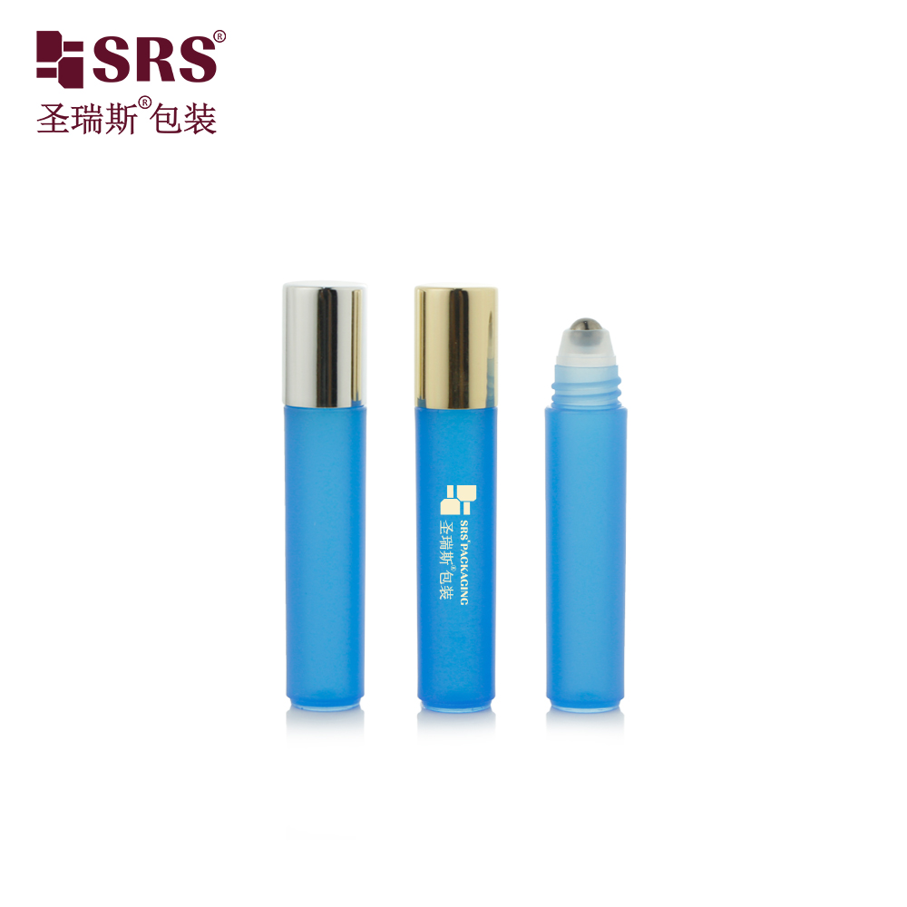 Slim 3ml Roll Bottle Cute Pen Shape Frosted Plastic Empty Roller Perfume Bottle 