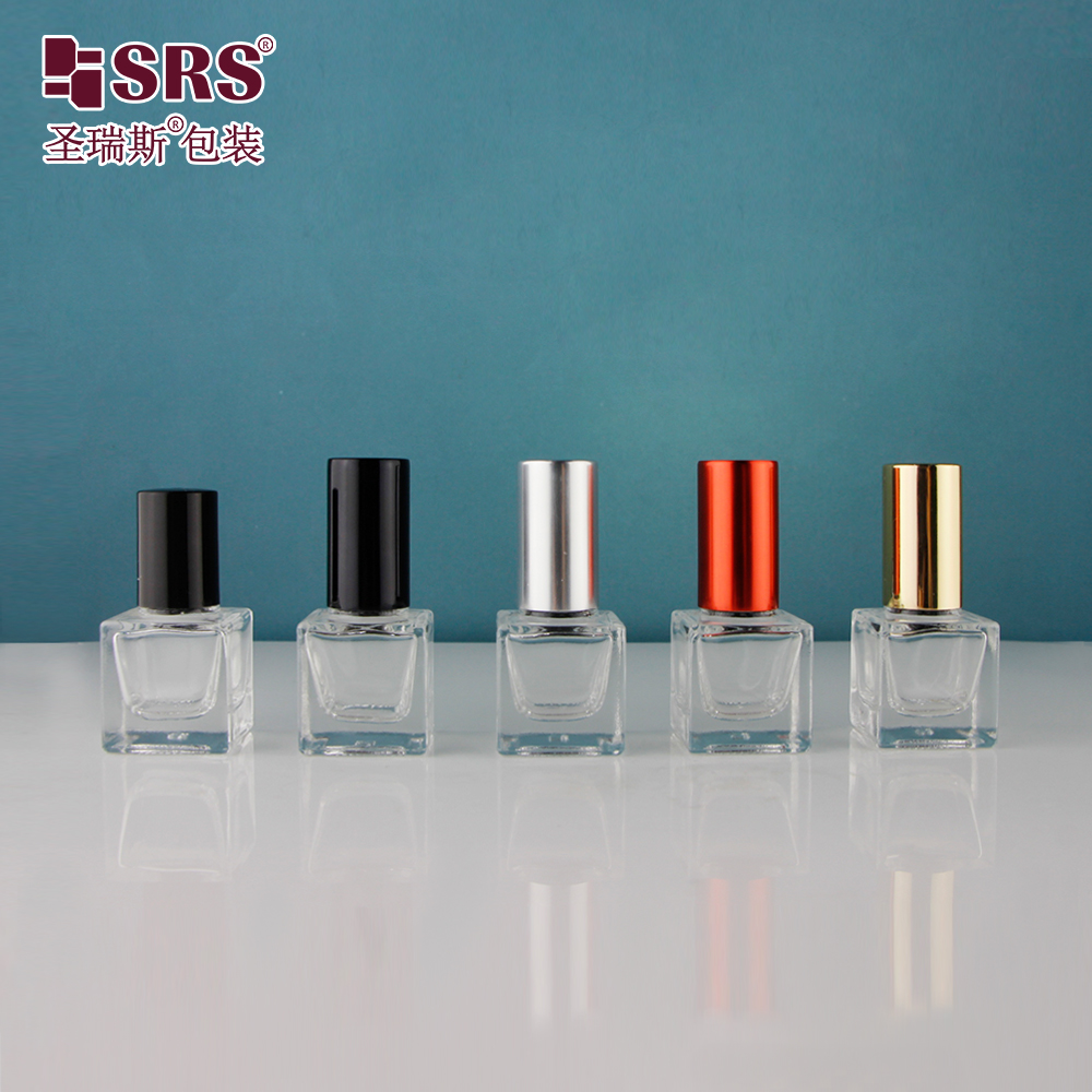 Small Capacity Square 5ml High Quality Glass Roll On Bottle For Perfume Essential Oil