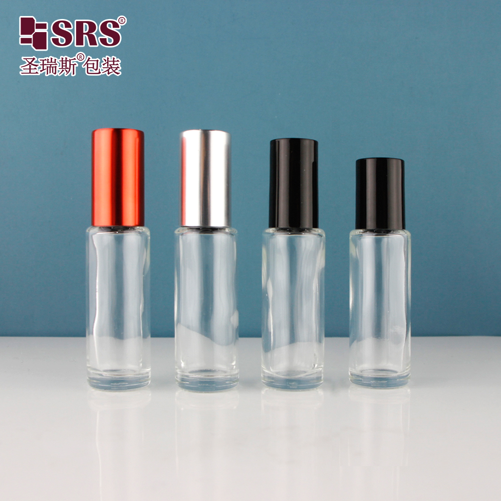 Thick Wall 8ML Round Roll On Perfume Set Sample Bottle Packaging Roll On Perfume Bottles