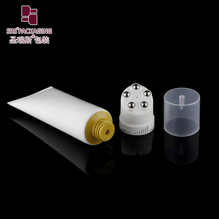 Unique design five roller ball plastic massage packaging skincare set hand cream packaging tubes