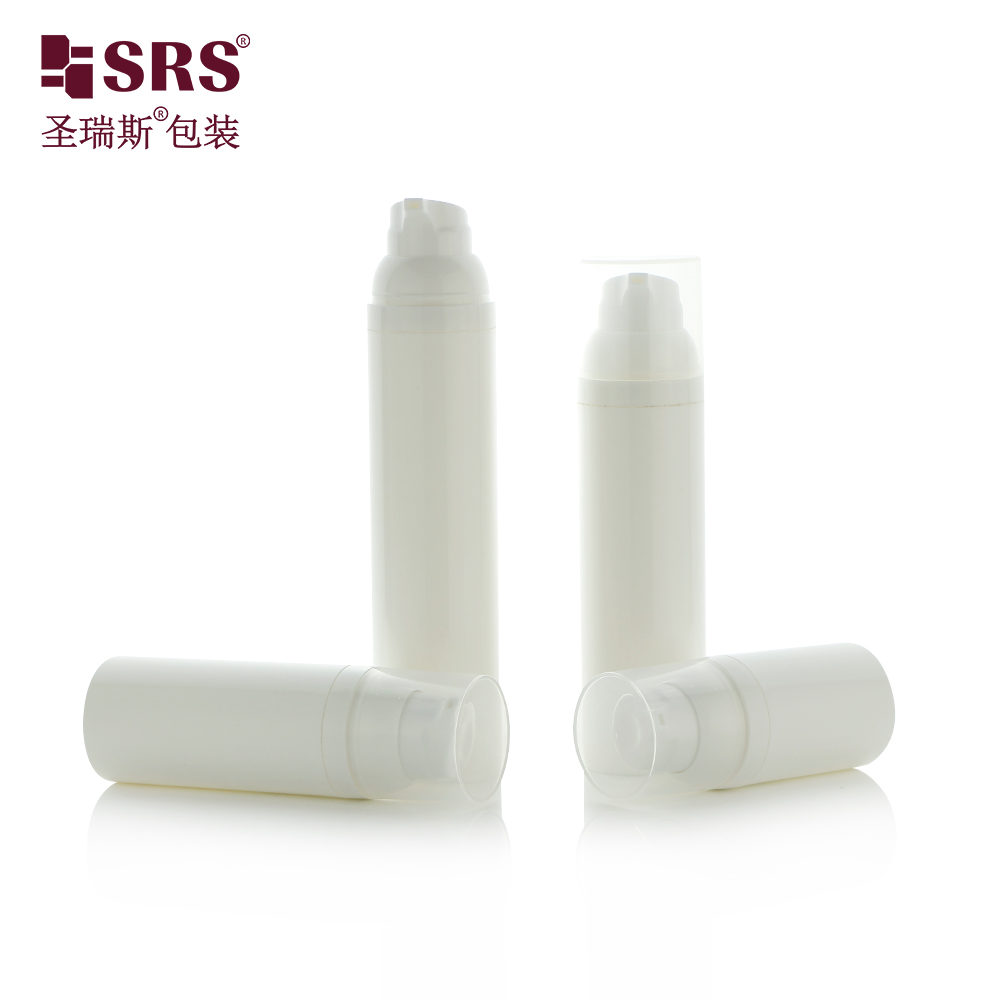 White set cosmetic packaging 30ml 50ml 75ml 100ml airless eye cream bottle