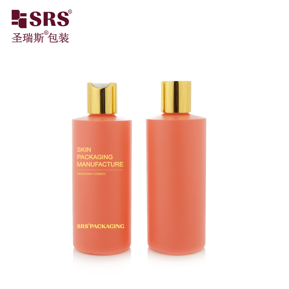 Wholesale 250ml PET Bottle Durable Empty Plastic Lotion Packaging Bottle with Swing Cover