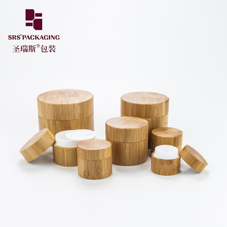 Wholesale Cosmetic Packaging 5g 10g 15g 20g 30g 50g 100g 200g 250g Bamboo Cream Jars