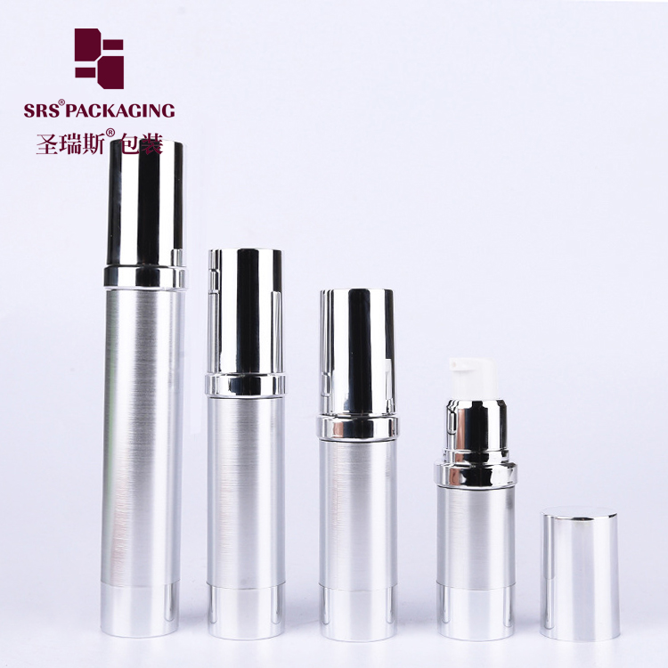 custom 10ml 15ml 20ml 30ml cosmetic packaging airless pump bottle plastic