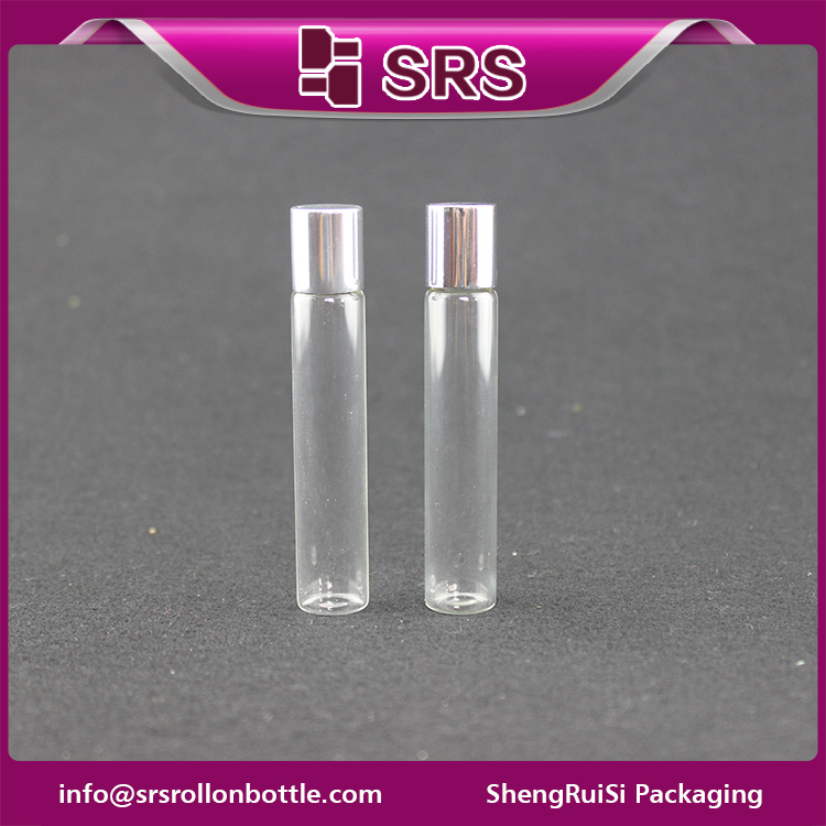 SRS cylinder no leakage 8ml essential oil roller ball bottle for skin care