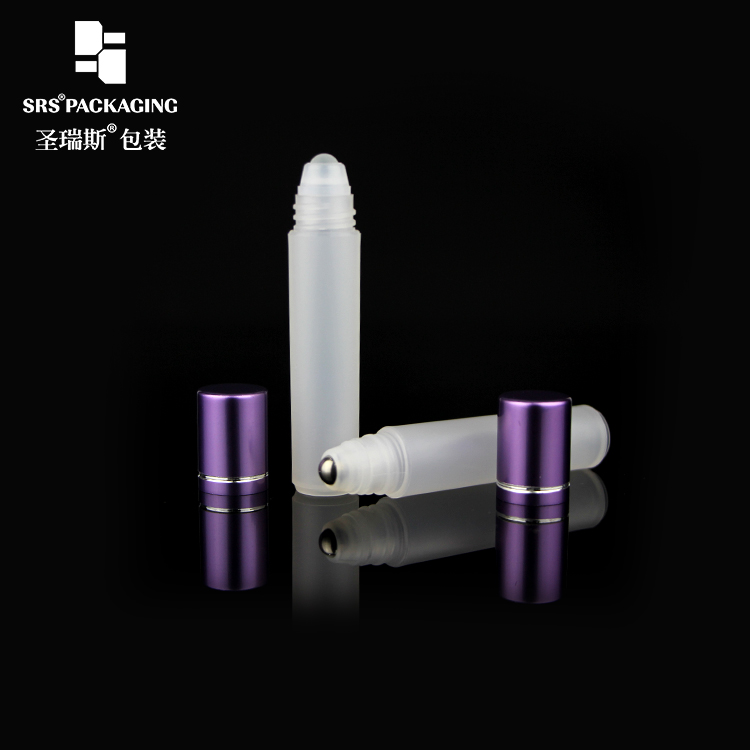 empty 3ML pocket sample roller PP bottle with aluminum lid