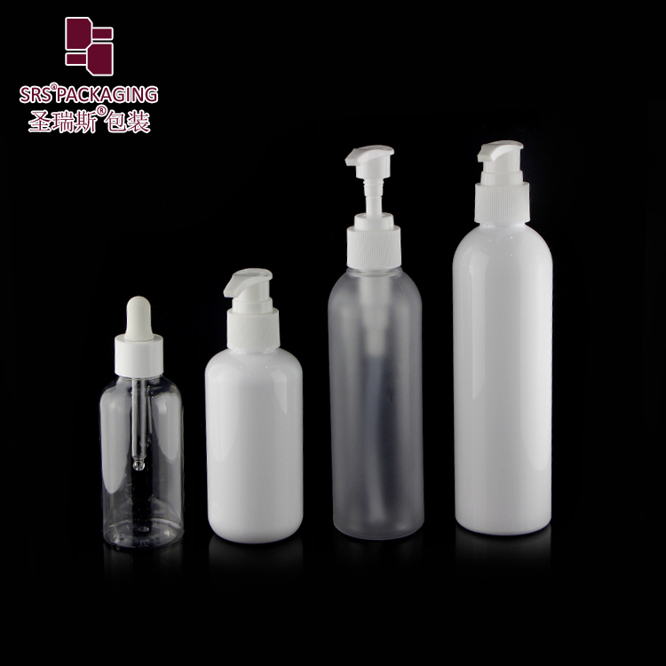 empty cosmetic high quality serum dropper eco friendly 30ml pet bottle