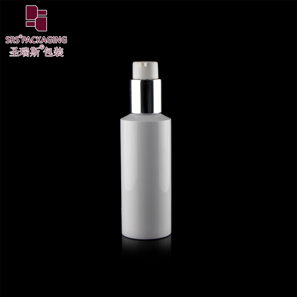 empty injection white custom eco friendly PCR face lotion 120ml pet bottle