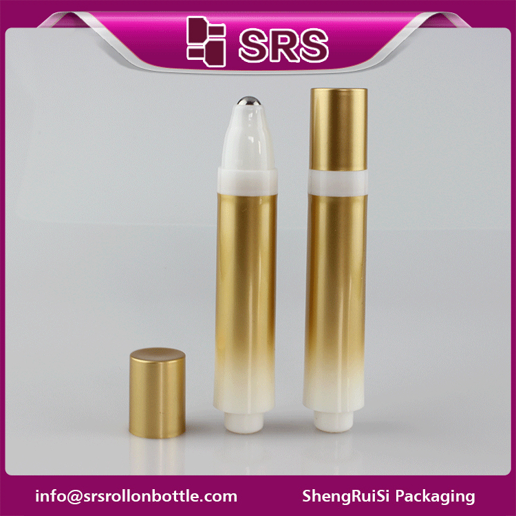 empty plastic airless 10ml frost roll on bottle