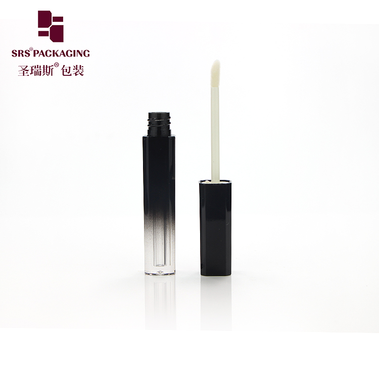 long square shape plastic cosmetic beauty packaging lip gloss tube