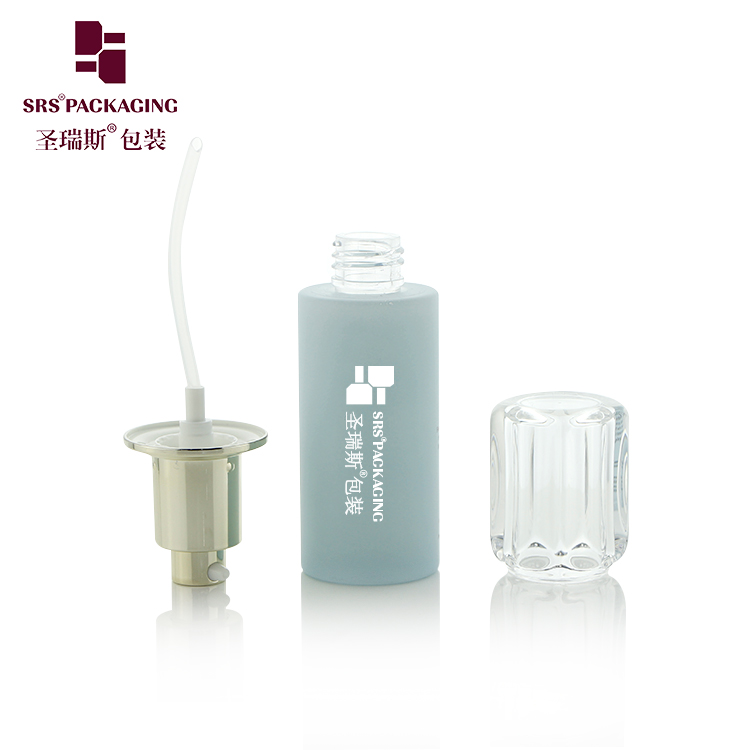 luxury pet bottle with pump eco friendly cosmetic lotion/cream/gel/serum packaging bottle 50ml