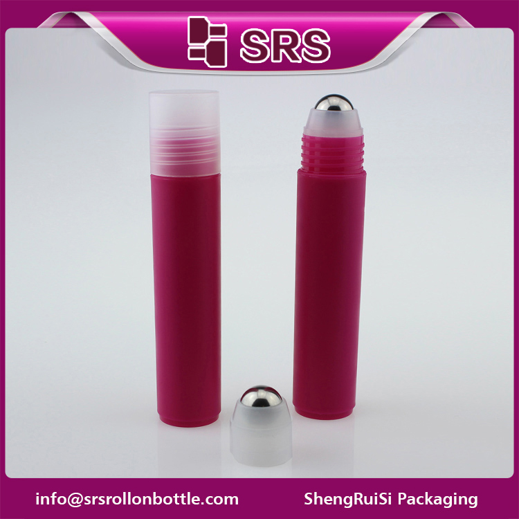 round plastic roll on 35ml bottle with PP clear cap